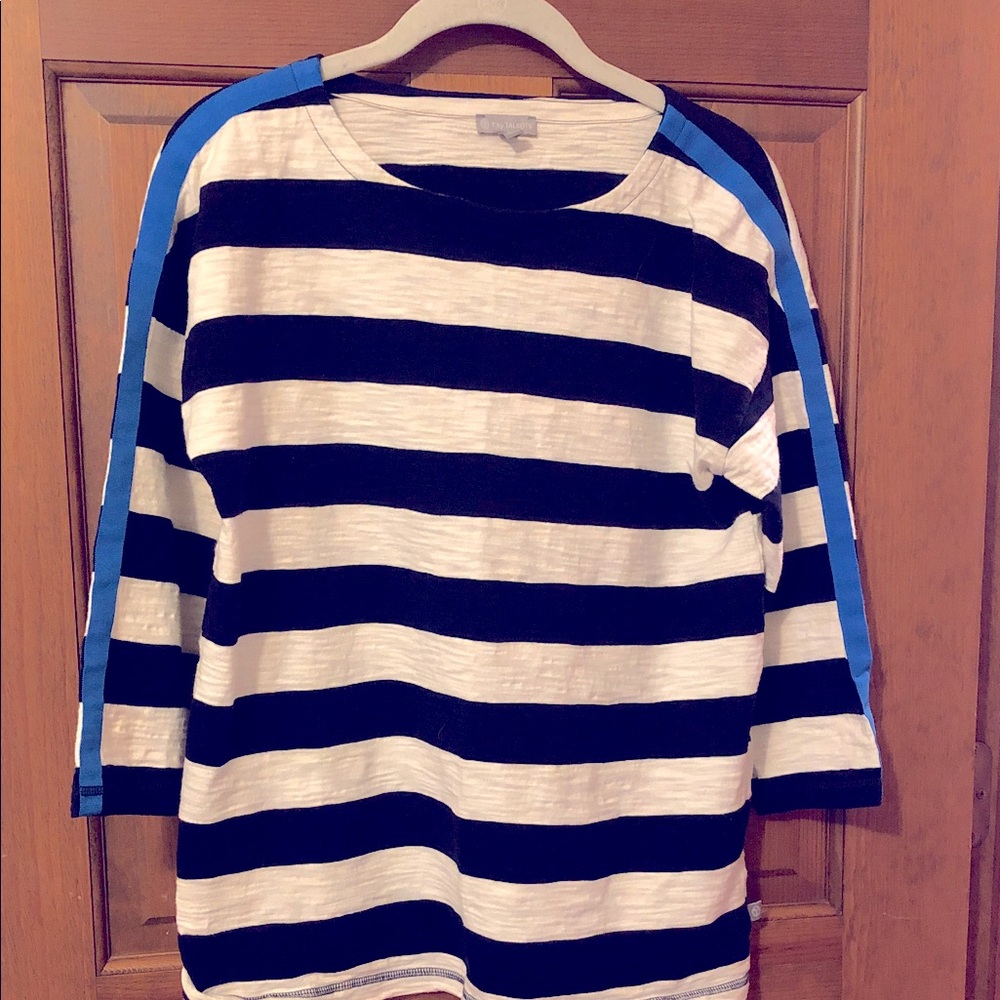 Talbots Long Sleeve Shirt - Blue and White